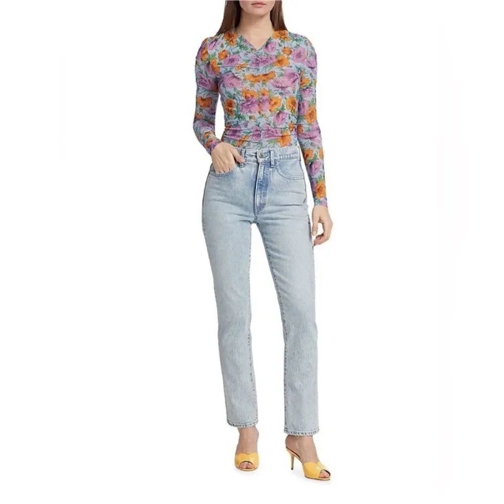 NWT VERONICA BEARD ALENAH SLIM
STRAIGHT JEANS IN PIER PRESSRE WASH